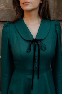 sukienka klara butelkowa zieleń marttiditte